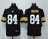 Nike Steelers 84 Antonio Brown Black Alternate Game Jersey
